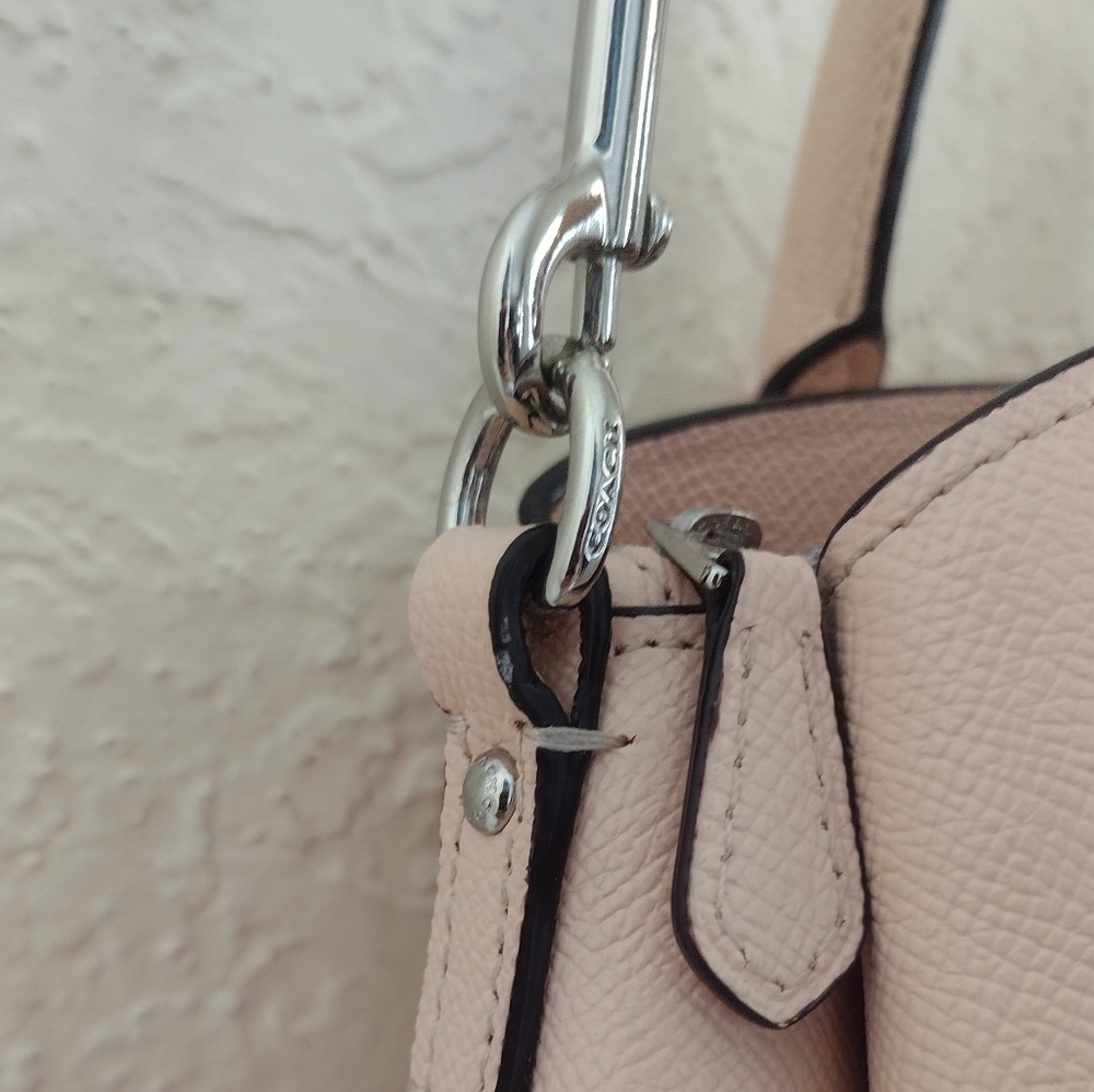 Coach Mini Sage Carryall  Light Pink Satchel with Chain Strap - Picture 11 of 13